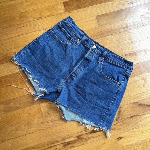 Levi's Pants - Levi's 501 Original‎ Buttonfly Cut Off Jean Shorts Medium Blue Denim 31 Jorts